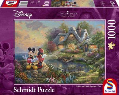 Opakowanie Puzzle 1000 SQ T. Kinkade Myszka Miki & Minnie 110755