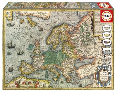 Opakowanie Puzzle 1000 Stara mapa Europy
