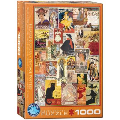 Opakowanie Puzzle 1000 Stare plakaty Teatry i opery