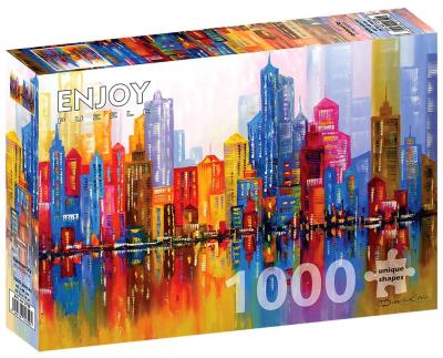 Opakowanie Puzzle 1000 Tęczowe miasto