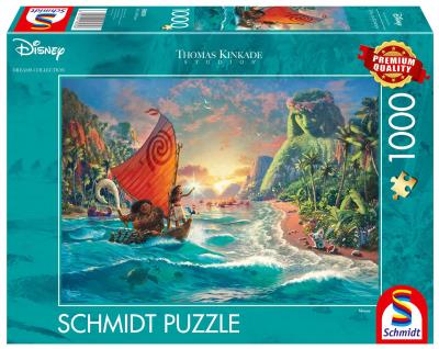 Opakowanie Puzzle 1000 Thomas Kinkade, Vaiana: Skarb oceanu