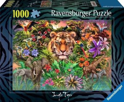 Opakowanie Puzzle 1000 Tygrys w ogrodzie