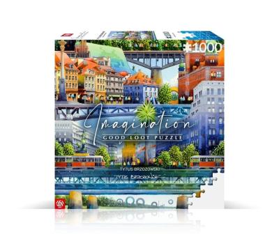 Opakowanie Puzzle 1000 Tytus Brzozowski Warszawskie mosty