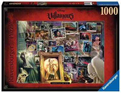 Opakowanie Puzzle 1000 Villainous. Cruella de Mon
