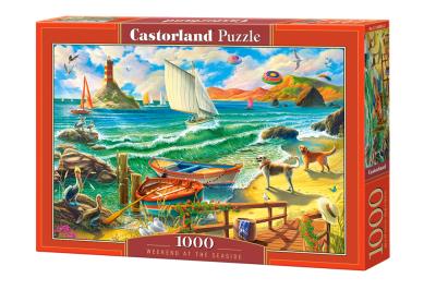 Puzzle 1000 Weekend nad morzem C-104895. Wydawca: CASTOR. SmakLiter.pl Opakowanie Puzzle 1000 Weekend nad morzem C-104895