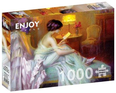 Opakowanie Puzzle 1000 Wieczorne czytanie, Delphin Enjolras