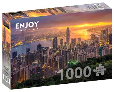 Opakowanie Puzzle 1000 Wschód słońca w Hongkongu/Chiny