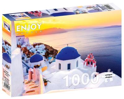 Opakowanie Puzzle 1000 Wschód słońca w Santorini/Grecja