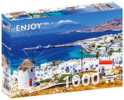 Opakowanie Puzzle 1000 Wyspa Mykonos, Grecja