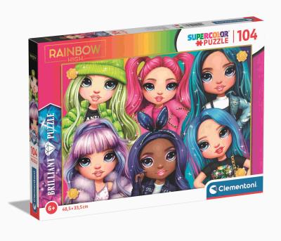 Opakowanie Puzzle 104 brilliant Rainbow High 20343