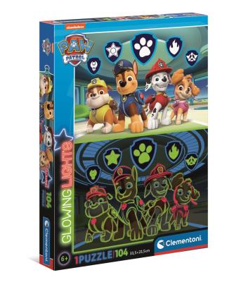 Opakowanie Puzzle 104 Glowing Paw Patrol