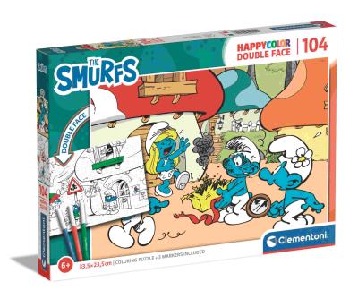 Opakowanie Puzzle 104 happycolor The Smurfs