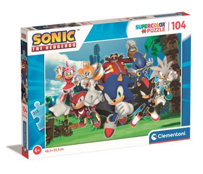 Opakowanie Puzzle 104 Super Color Sonic