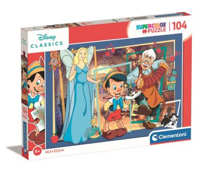 Opakowanie Puzzle 104 Super Disney Classic Pinocchio