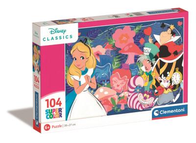 Opakowanie Puzzle 104 Super Kolor Disney Classic Alice