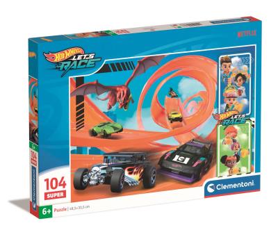Opakowanie Puzzle 104 Super Kolor Hot Wheels