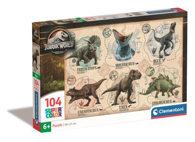 Opakowanie Puzzle 104 Super Kolor Jurassic World