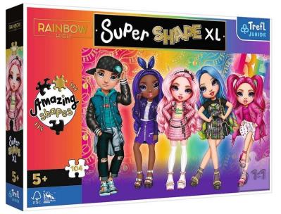 Opakowanie Puzzle 104 Super Shape XL Stylowe Rainbow High