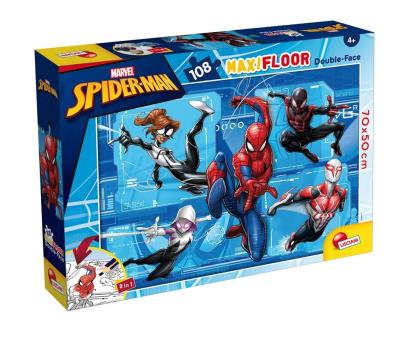 Puzzle 108 podłogowe Spiderman. Wydawca: Dante. SmakLiter.pl Opakowanie Puzzle 108 podłogowe Spiderman