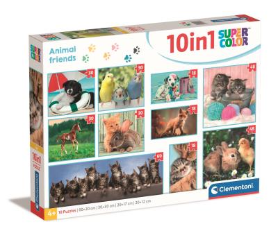Opakowanie Puzzle 10w1 Super Kolor Animal Friends