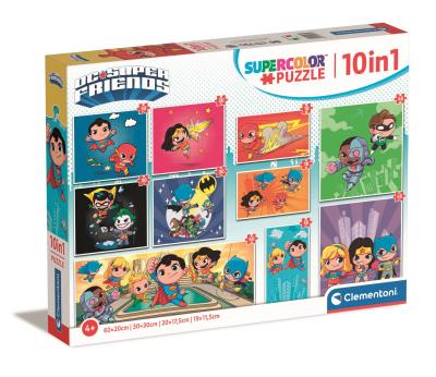 Opakowanie Puzzle 10w1 Super Kolor DC Comics