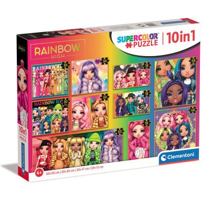 Opakowanie Puzzle 10w1 super kolor rainbow high 20273