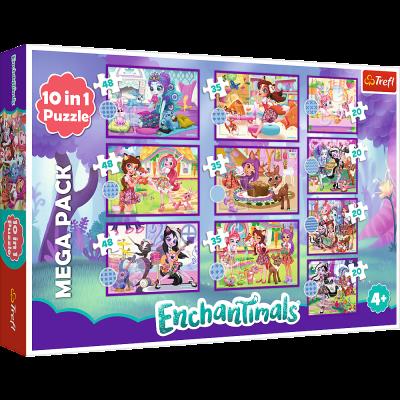 Opakowanie Puzzle 10w1 Urocze Enchantimals  90384