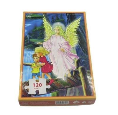Puzzle 120 - Anioł Stróż. Wydawca: Wydawnictwo Diecezjalne i Drukarnia w Sandomierzu. SmakLiter.pl Opakowanie Puzzle 120 - Anioł Stróż