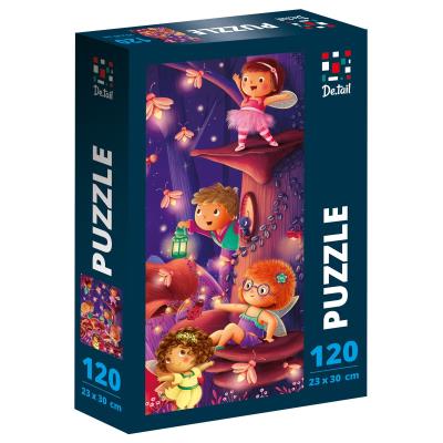 Puzzle 120 De.tail. Leśne miasto. Wydawca: Roter Kafer. SmakLiter.pl Opakowanie Puzzle 120 De.tail. Leśne miasto