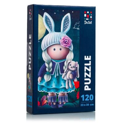 Puzzle 120 króliczek DT100-01. Wydawca: De.tail. SmakLiter.pl Opakowanie Puzzle 120 króliczek DT100-01