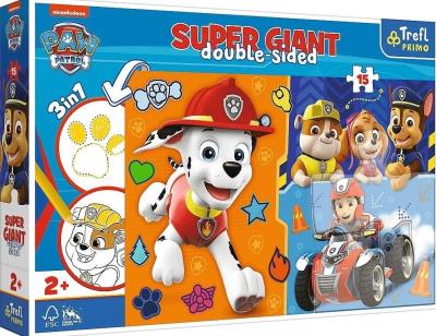 Opakowanie Puzzle 15 Giant Poznaj Psi Patrol TREFL