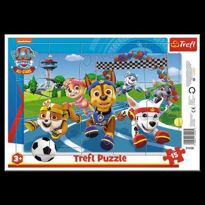 Puzzle 15 Ramkowe Uczynne pieski Viacom PAW Patrol 31428. Wydawca: Trefl PAP. SmakLiter.pl Opakowanie Puzzle 15 Ramkowe Uczynne pieski Viacom PAW Patrol 31428