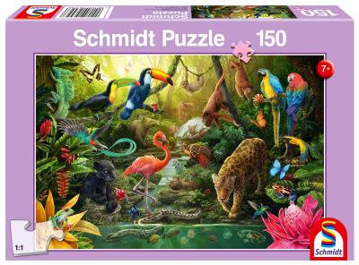Puzzle 150 Mieszkańcy dżungli. Wydawca: G3. SmakLiter.pl Opakowanie Puzzle 150 Mieszkańcy dżungli