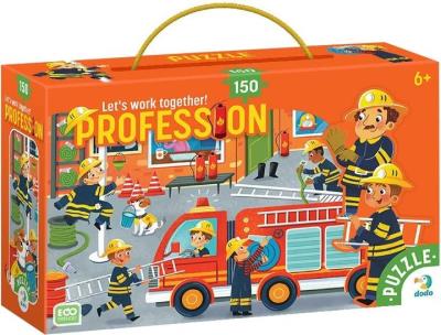 Puzzle 150 Zawody. Strażacy. Wydawca: Dodo. SmakLiter.pl Opakowanie Puzzle 150 Zawody. Strażacy