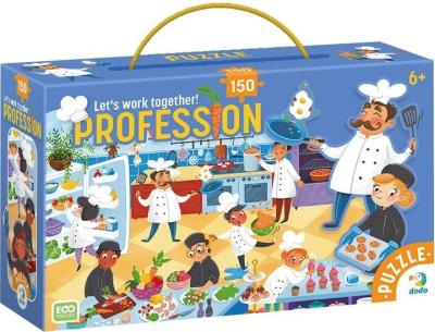 Puzzle 150 Zawody. Szefowie Kuchni. Wydawca: Dodo. SmakLiter.pl Opakowanie Puzzle 150 Zawody. Szefowie Kuchni