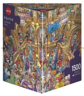 Puzzle 1500 Bal maskowy, Tanck (Puzzle+plakat). Wydawca: Heye. SmakLiter.pl Opakowanie Puzzle 1500 Bal maskowy, Tanck (Puzzle+plakat)