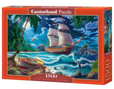 Opakowanie Puzzle 1500 First Night on New Land CASTOR