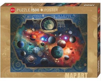 Puzzle 1500 Kosmos, Andre Sanchez (Puzzle+plakat). Wydawca: Heye. SmakLiter.pl Opakowanie Puzzle 1500 Kosmos, Andre Sanchez (Puzzle+plakat)