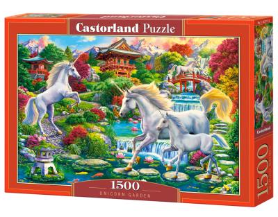 Opakowanie Puzzle 1500 Unicorn Garden CASTOR
