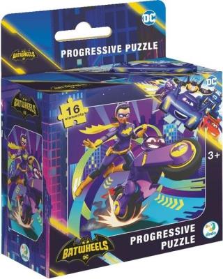Puzzle 16 Batwheels. Motocykl Batgirl Bibi. Wydawca: Dodo. SmakLiter.pl Opakowanie Puzzle 16 Batwheels. Motocykl Batgirl Bibi