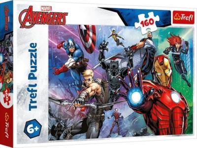 Opakowanie Puzzle 160 Zawsze gotowi bohaterowie Disney Marvel The Avengers 15424
