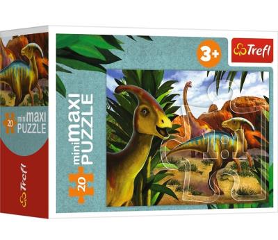 Opakowanie Puzzle 20 miniMaxi Poznaj świat dinozaurów 2 TREFL