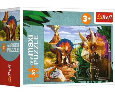 Opakowanie Puzzle 20 miniMaxi Poznaj świat dinozaurów 4 TREFL