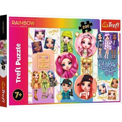 Opakowanie Puzzle 200 Przyjaźń Rainbow High TREFL