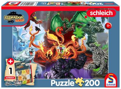 Puzzle 200 Schleich Eldrador Straszne Stworzenia + figurka 113351. Wydawca: Schmidt Spiele Puzzle. SmakLiter.pl Opakowanie Puzzle 200 Schleich Eldrador Straszne Stworzenia + figurka 113351