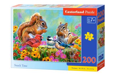Puzzle 200 Snack Time CASTOR. Wydawca: Castorland. SmakLiter.pl Opakowanie Puzzle 200 Snack Time CASTOR