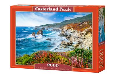 Puzzle 2000 Big Sur Coastline, California, USA. Wydawca: Castorland. SmakLiter.pl Opakowanie Puzzle 2000 Big Sur Coastline, California, USA