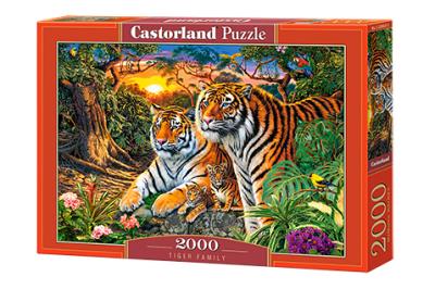 Opakowanie Puzzle 2000 el. C-200825 Tiger Family