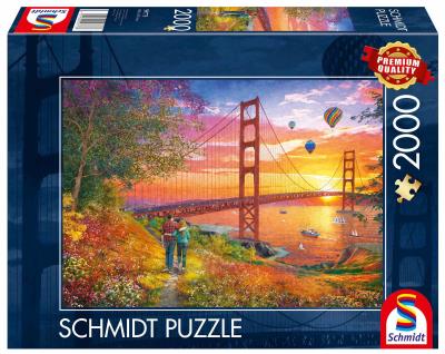 Opakowanie Puzzle 2000 PQ Spacer w pobliżu mostu Golden Gate San Francisco 112748