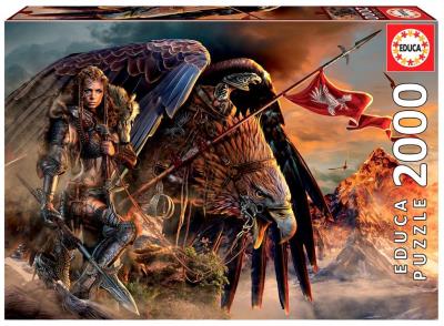 Opakowanie Puzzle 2000 Wojowniczka i orzeł G3